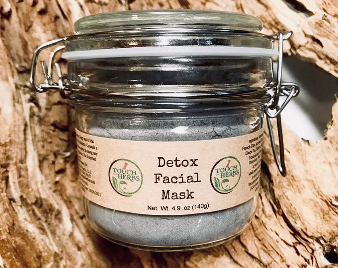 Detox Mask - Activated Charcoal Face Mask - Best Face Mask - French Clay Mask - Skin Purifying Mask - Cleansing Mask - Herbal Skincare