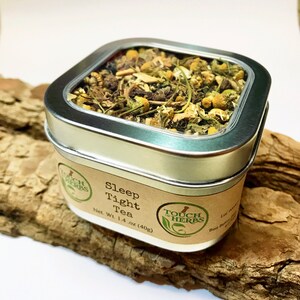 Herbal Tea For Sleep | Tea With Valerian Root | Herbal Tea Blends | Sleep Tight Tea | Herbal Loose Leaf Tea | Tea For Insomnia | Organic
