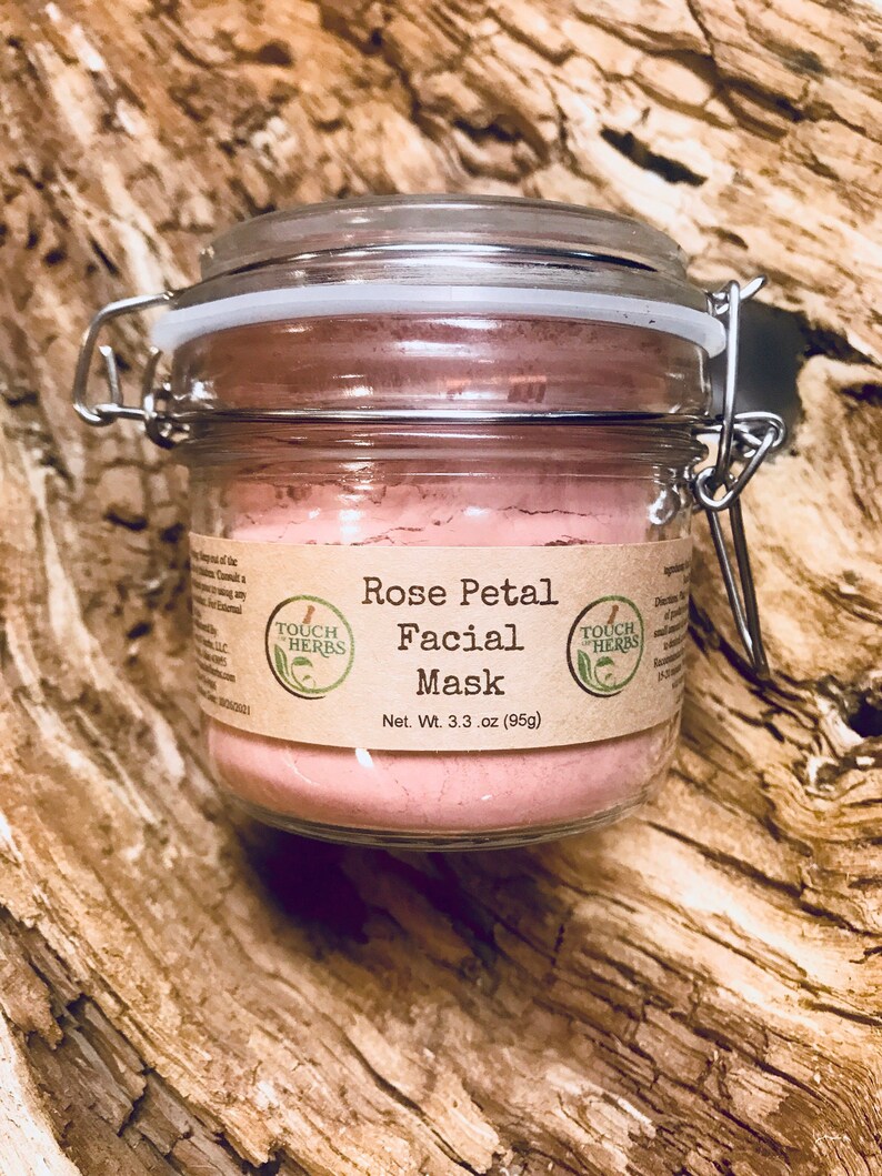 Rose Facial Mask Rose Face Mask Rose Clay Mask Rose Etsy