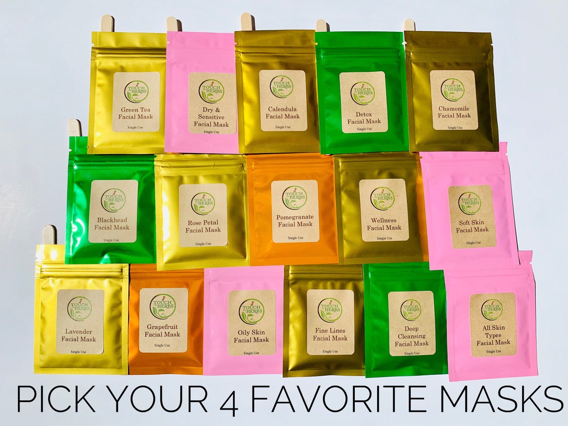 Face Mask Kit Face Mask Gift Set Facial Mask Kit Facial Etsy