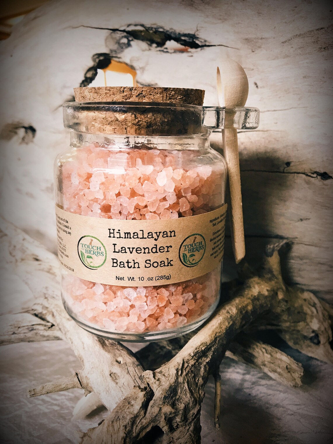 Bath Salt Jar Bath Salts in Glass Jar Himalayan Bath Salts Etsy
