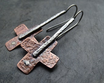 Cross earrings