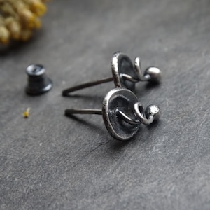 Silver male earrings, mens earrings,unisex earrings