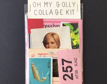 Mini Collage Kit // Paper Ephemera // For Scrapbooking and Journaling // Vintage Clippings
