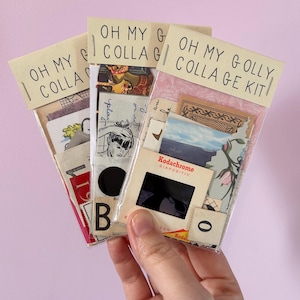 Mini DIY Collage Kit // Paper Ephemera // For Scrapbooking and Junk Journaling // Vintage Clippings
