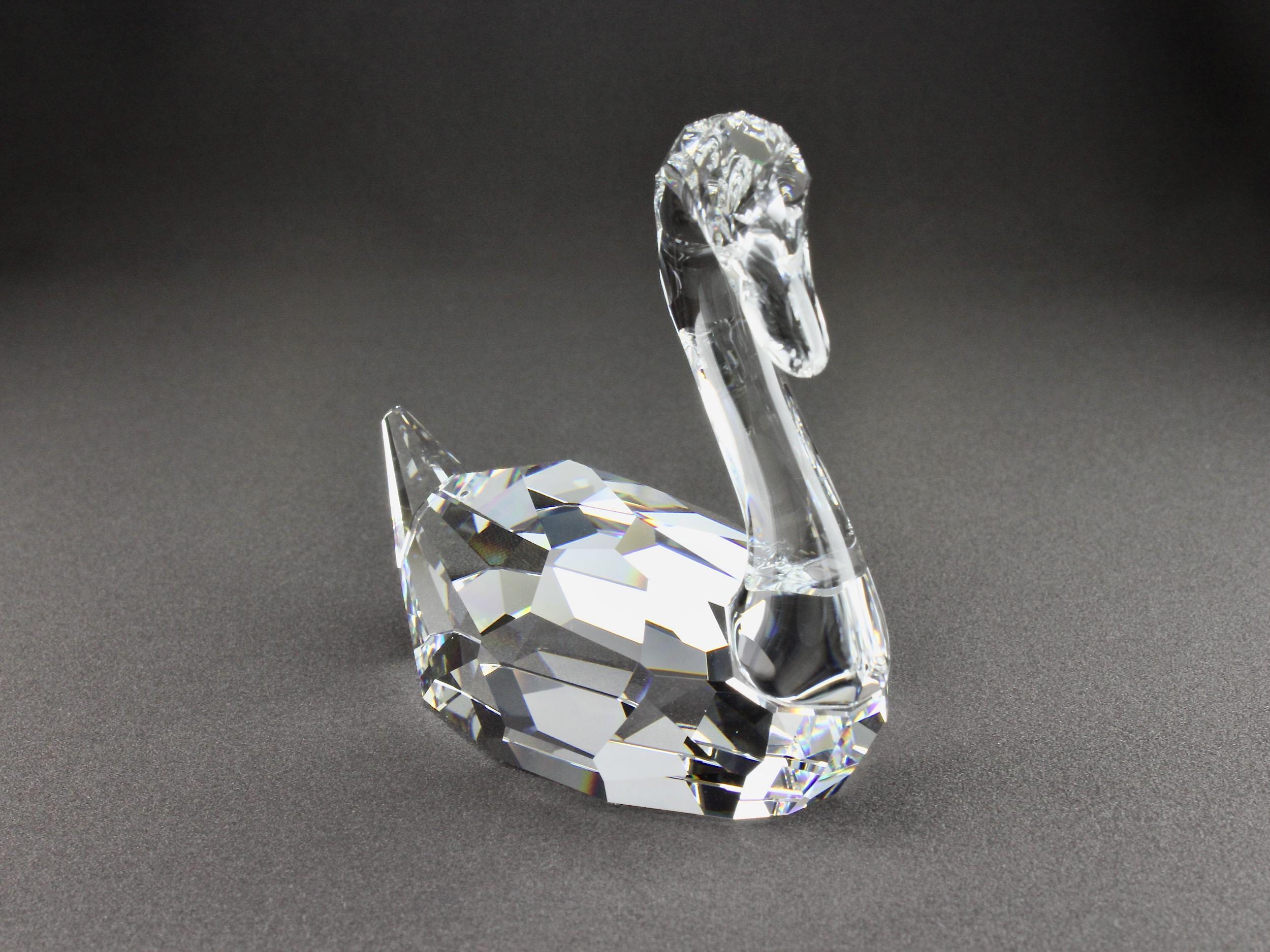 Swarovski Crystal Figurines Swans - Etsy