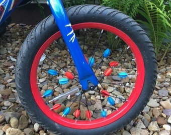 Retro Bicycle Spoke Beads 3D Printed PETG Bike Wheel