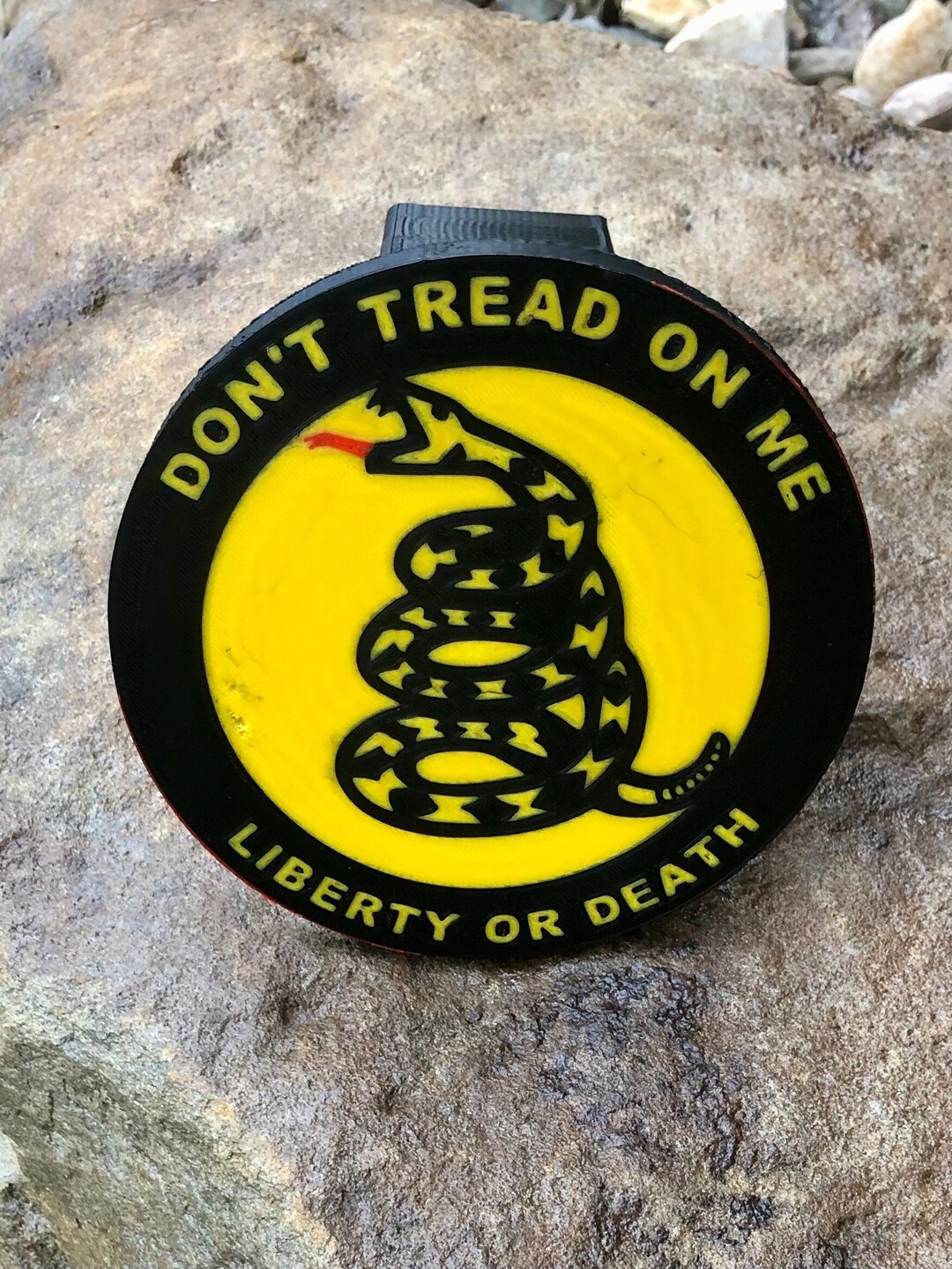 Dont Tread on Me Gadsden Flag Hitch Cover 2 Receiver 3D Printed PETG