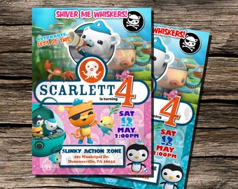 Octonauts Birthday Invitation Instant Download Printable Customizable Personalized Disney Tropical Ocean Boy Girl DIY Invite 5x7