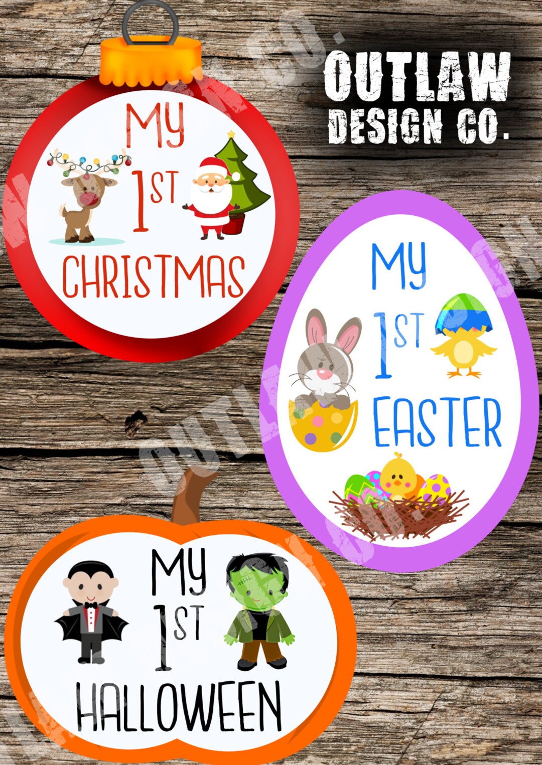 Baby Holiday Milestone Markers Printable Instant Download - Etsy