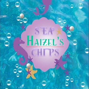 Printable Mermaid Theme Snack Chip Bag