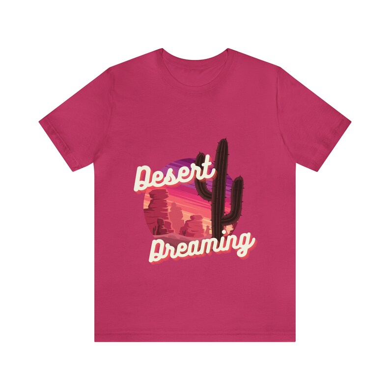 Desert Dreaming Country Western Graphic T Shirt Short Sleeve Tee image 3