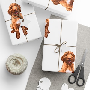 Inpakpapier met hondenthema, cadeaupapier huisdier, cadeaupapier hondenliefhebber, cadeaupapier hondenliefhebber, inpakpapier verjaardag, aangepaste verpakking voor huisdieren