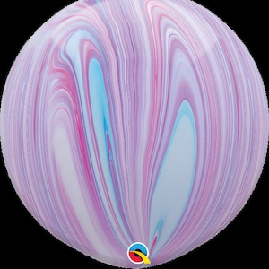 Marble Swirl Agate Latex Balloons