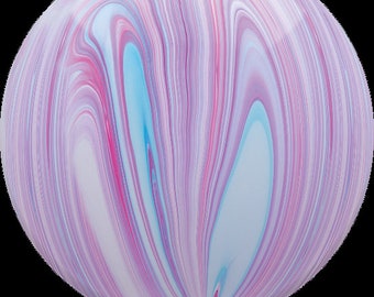 Remolino de mármol Ágata Globos de látex