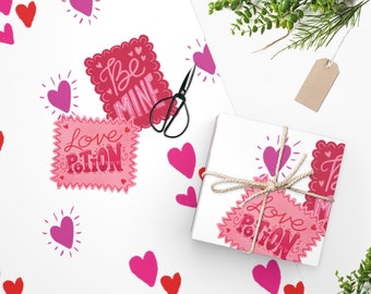 Valentines Love Care Package Wrapping Paper
