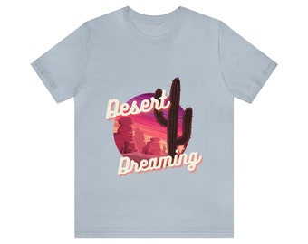 Desert Dreaming Country Western Graphic T Shirt Short Sleeve Tee