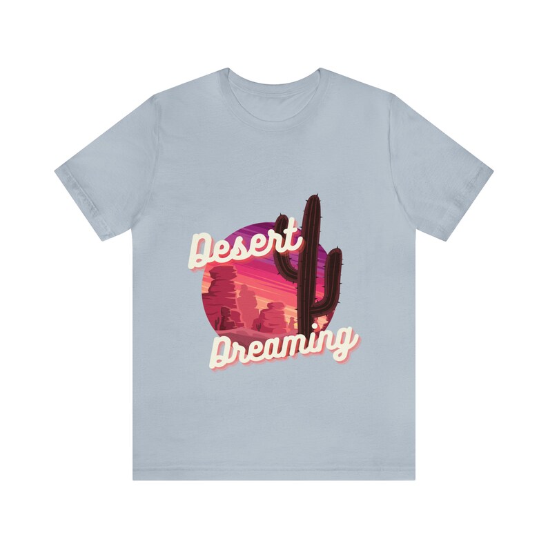 Desert Dreaming Country Western Graphic T Shirt Short Sleeve Tee image 1