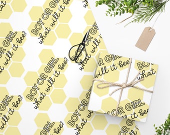 Boy or Girl What Will It Bee Wrapping Paper