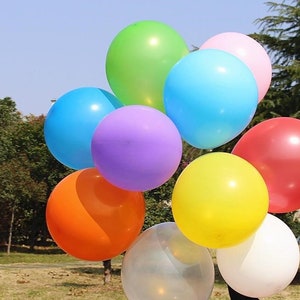 36 inch Jumbo Latex Balloon in Assorted Colors  Add-On Item