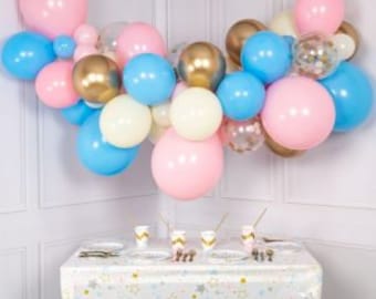 Baby Shower Balloon Garland DIY Kit Prince and Princess Theme