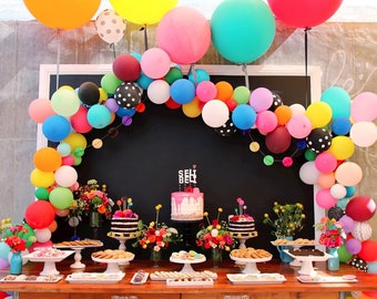 15 foot Balloon Garland DIY Kit Rainbow Theme