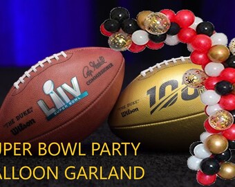 Super Bowl Party Balloon Garland Team Colors Theme