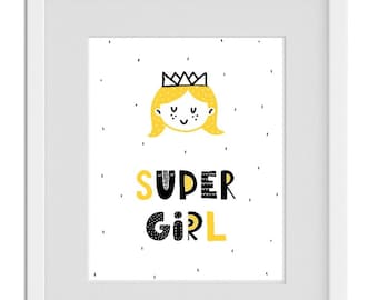 Super Kid Wall Art Print