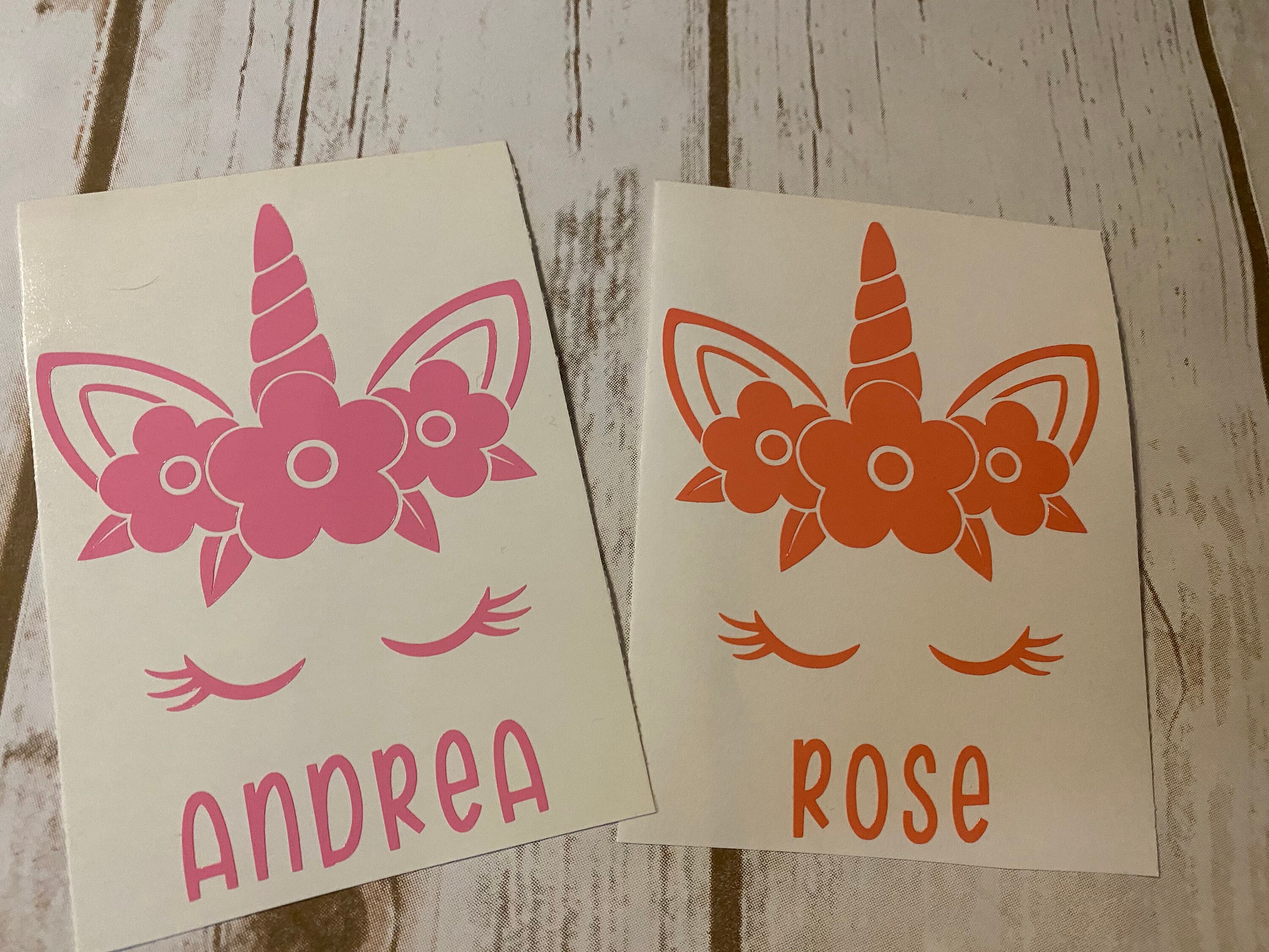 Unicorn Vinyl Decal Custom Unicorn Decal Vinyl Decal Etsy