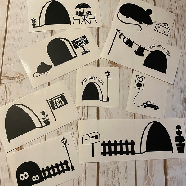 Mouse Wall Decal Etsy