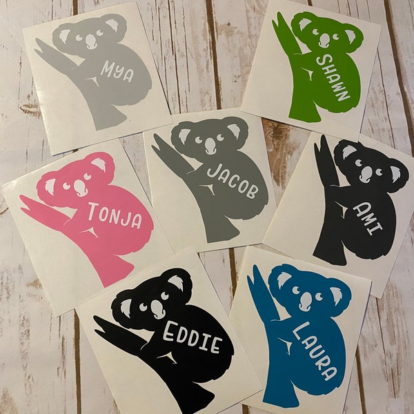 Wall Decal Koala Etsy