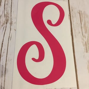 Single Letter Decal Letter Monogram single Letter Vinyl - Etsy