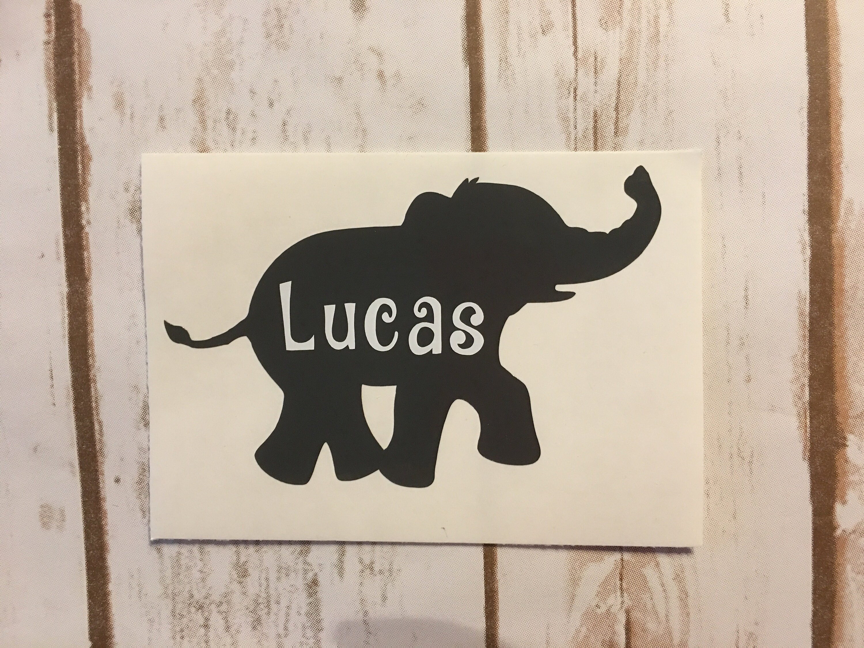 Elephant Decal Custom Elephant decal tumbler decal YETI Etsy