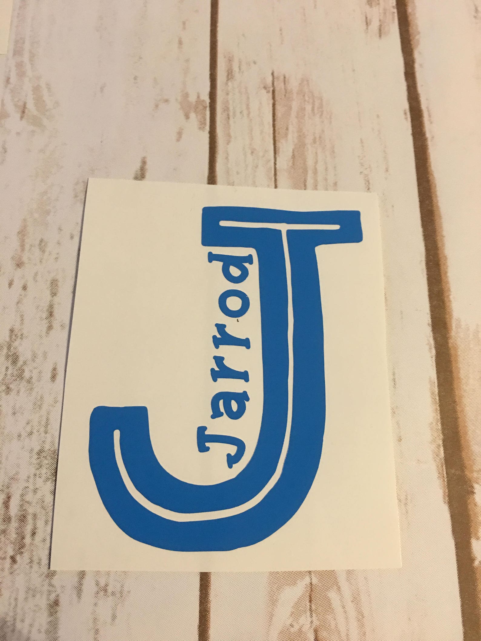 Single Letter Decal Name Decal Vinyl Decal YETI Decal Etsy