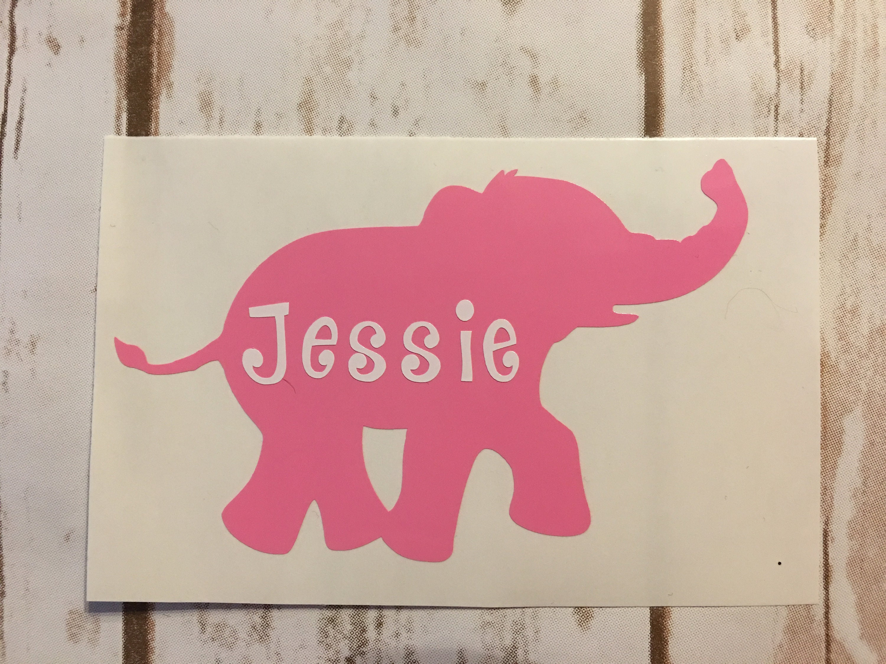 Elephant Decal Custom Elephant decal tumbler decal YETI Etsy