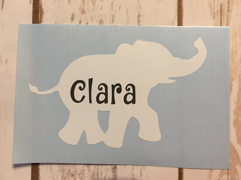 Elephant Decal Custom Elephant Decal Tumbler Decal YETI Etsy