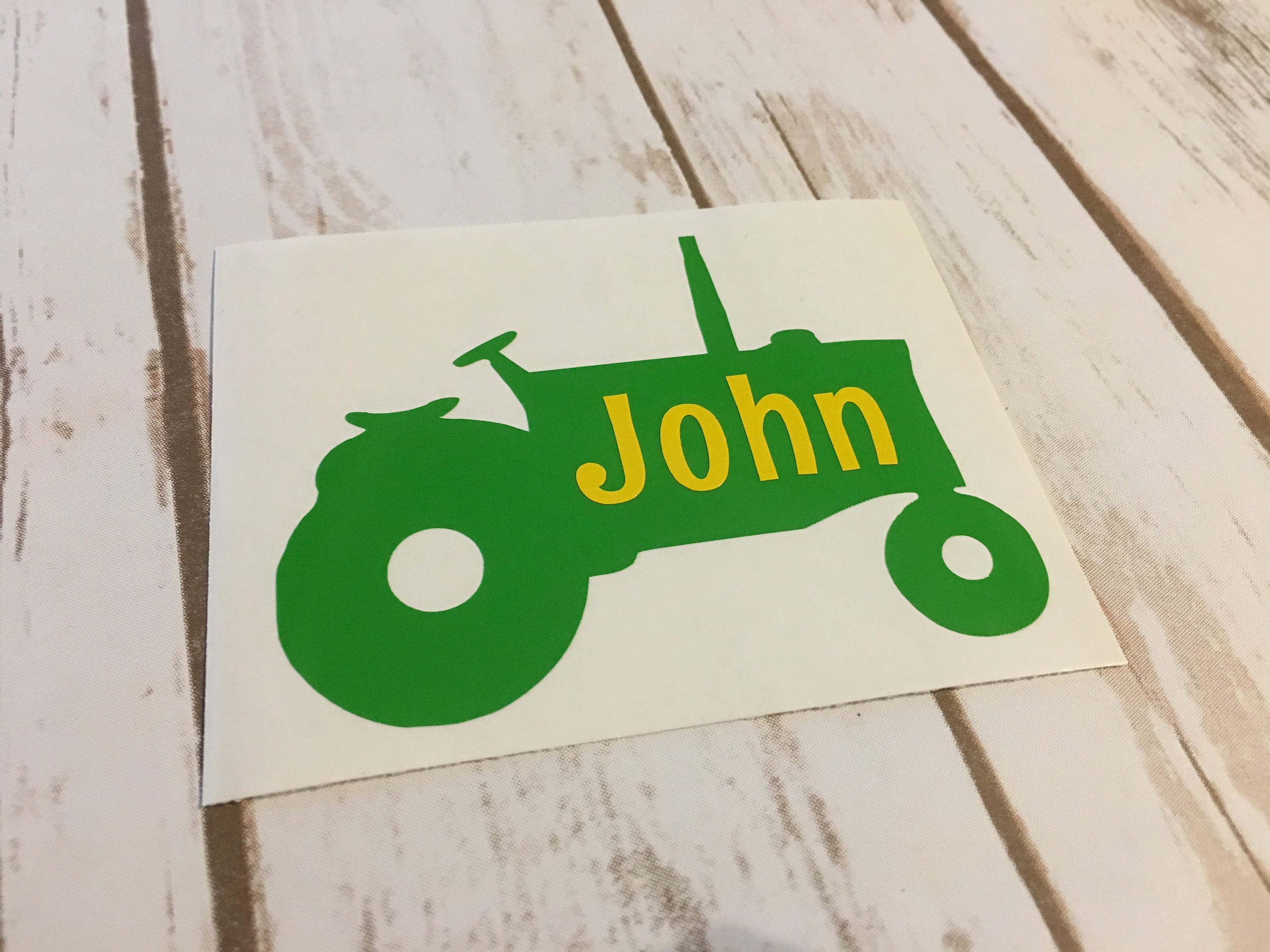 Tractor Decal Vinyl Tractor Decal Personalized Decal Etsy