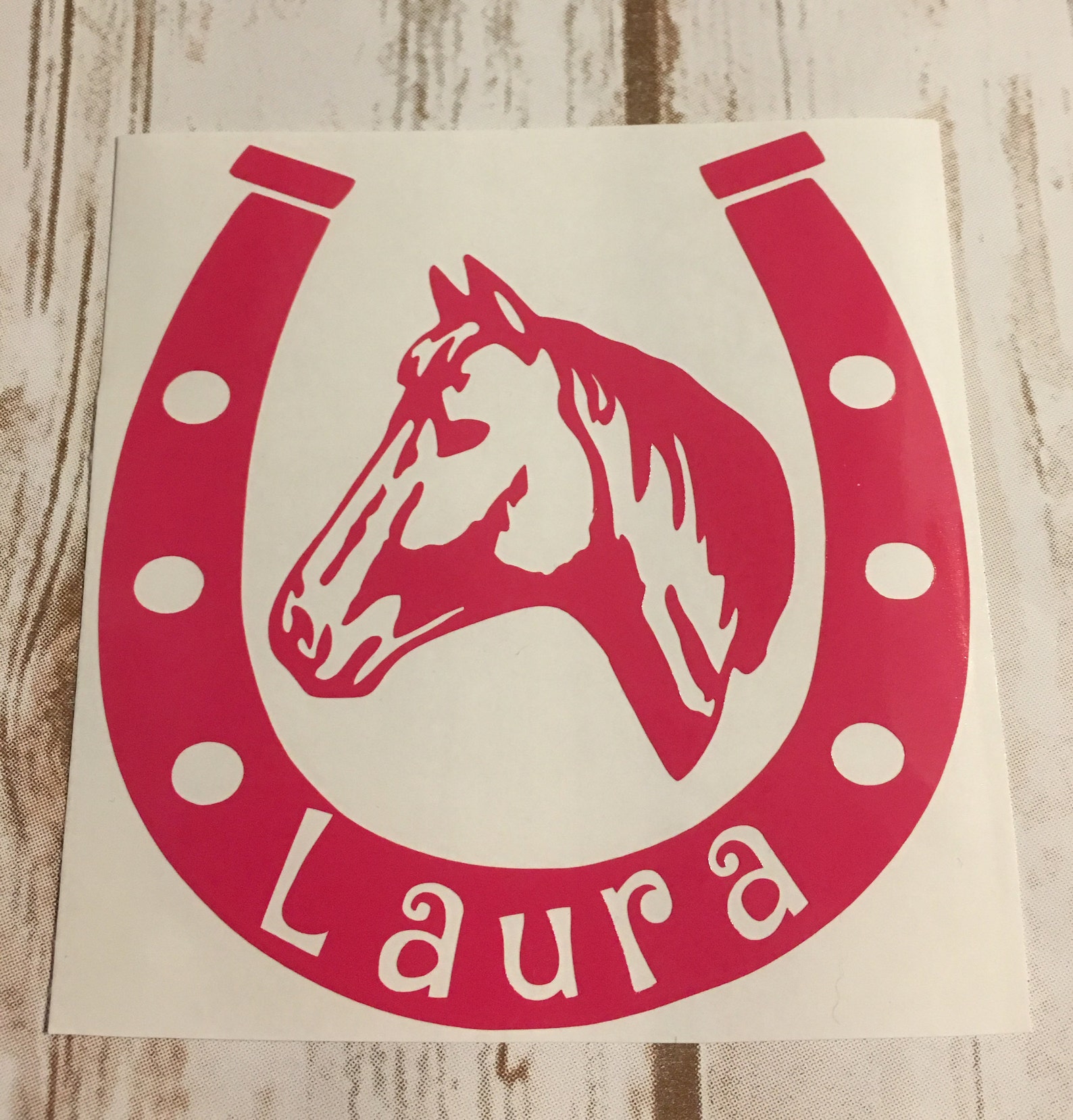 Horseshoe Decal Horseshoe Vinyl Decal YETI Decal RTIC Etsy