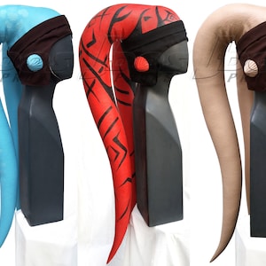Twi'lek Latex Lekku 35.5” Curvy headtails Prop Replica Star Wars costume