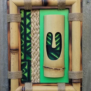 Bamboo Tiki Bob wall hanging.