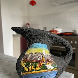 Cerámica de San Marino Smalto Roccia vasas kan Maderno vintage