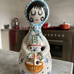 Vaasje wandvaasje vintage volkskunst