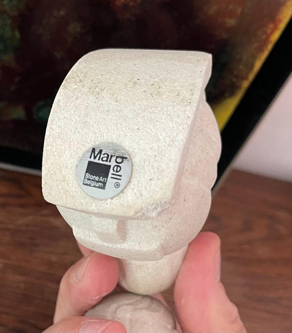 クリスマスファッション Stone Art Belgium Marbell Beeldjes Set Vintage Seventies 工芸品