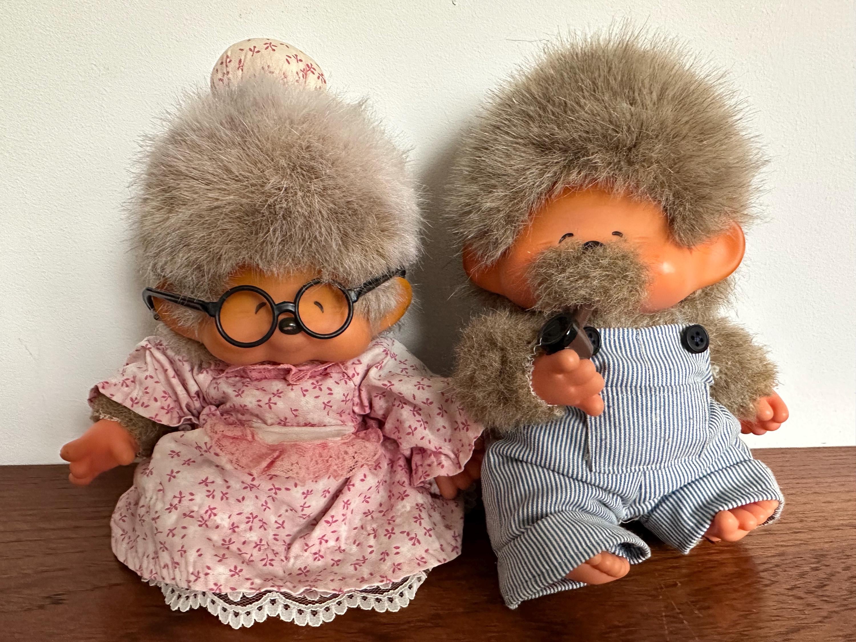 Monchhichi Vintage Oma En Opa Grootouders 1974 Sekiguchi Gemaakt
