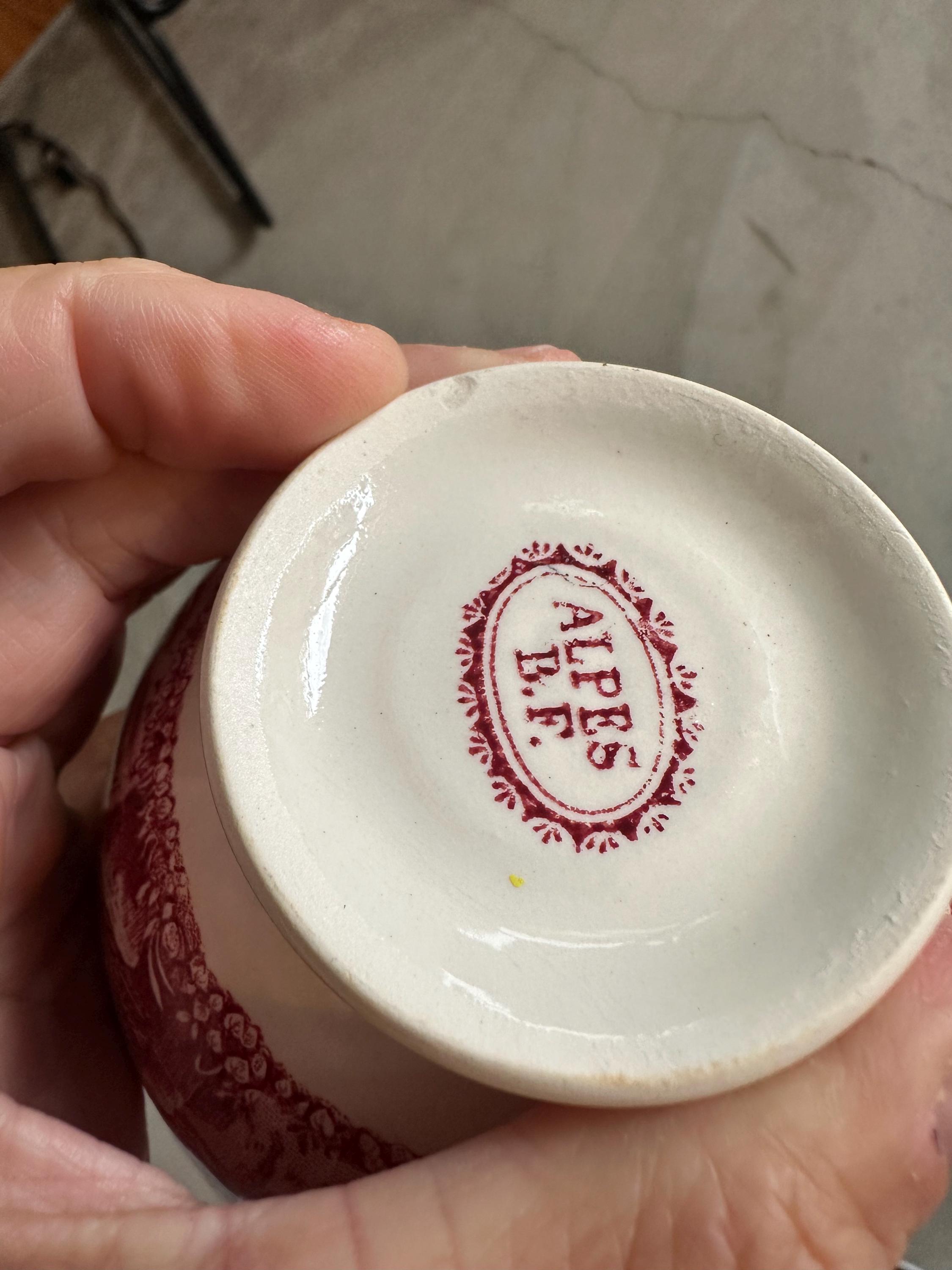 Boch Frères Belgium Decor Alpes ヴィンテージ スモール ベルギー 
