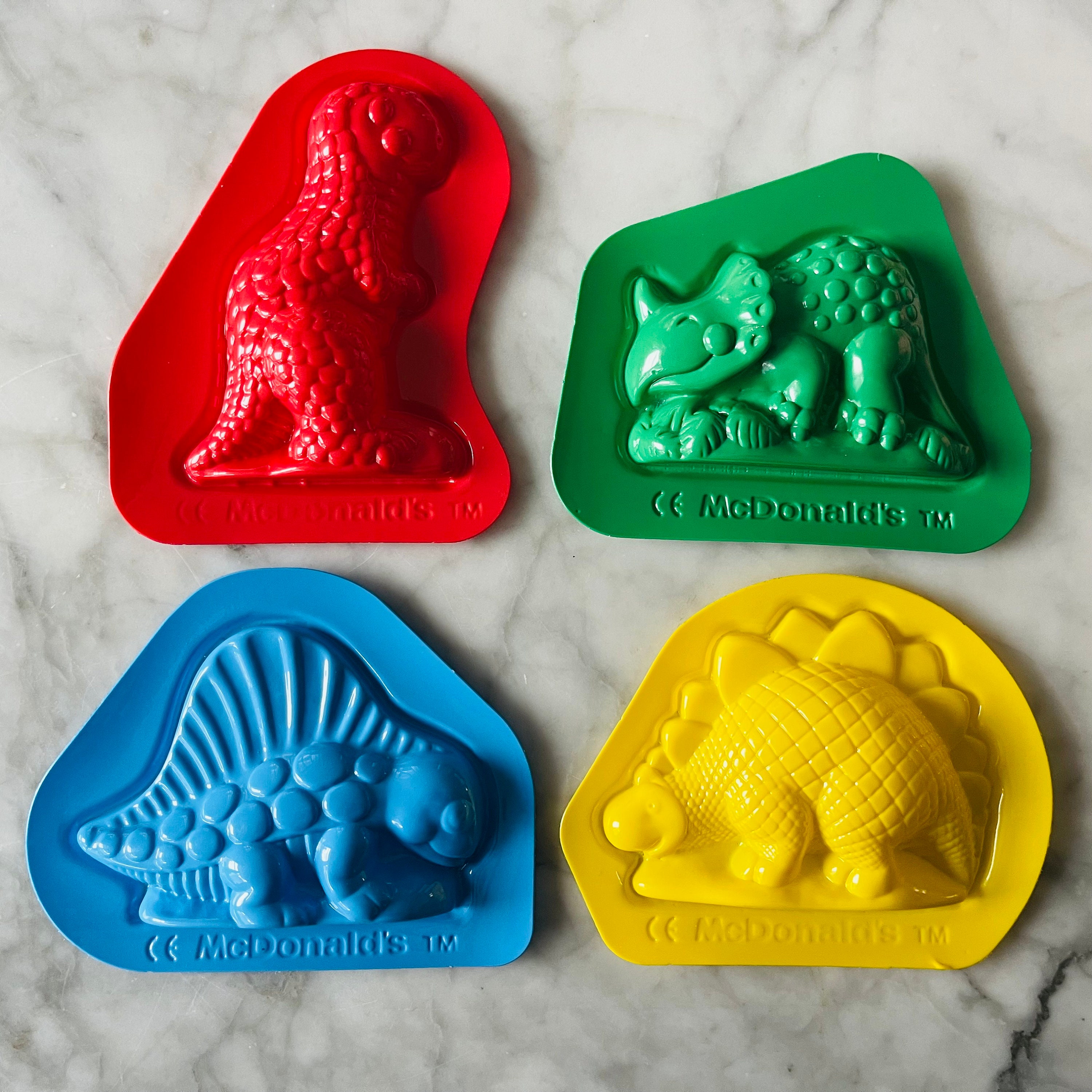 McDonald s Happy Meal dinosaures Play Doh 1994 lot de 4 Etsy France