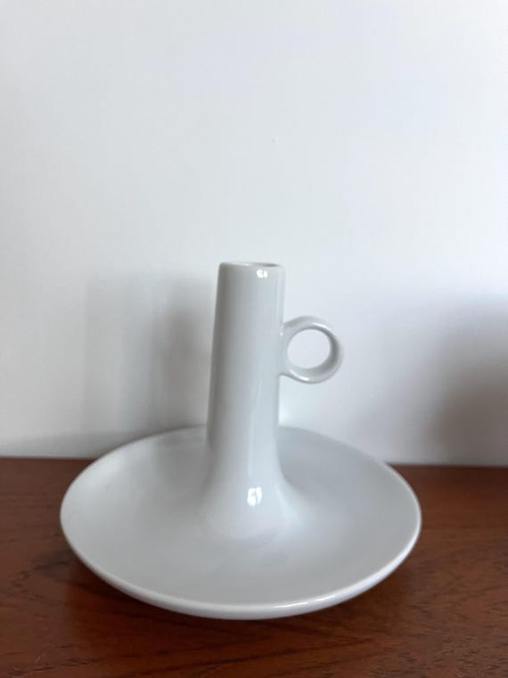 Witte Keramische Kandelaar IKEA Björkefall Jon Eliasson - Etsy