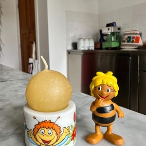 Candle Holder Funny Design West Germany die Biene Maja Maya the Honey Bee Vintage Seventies