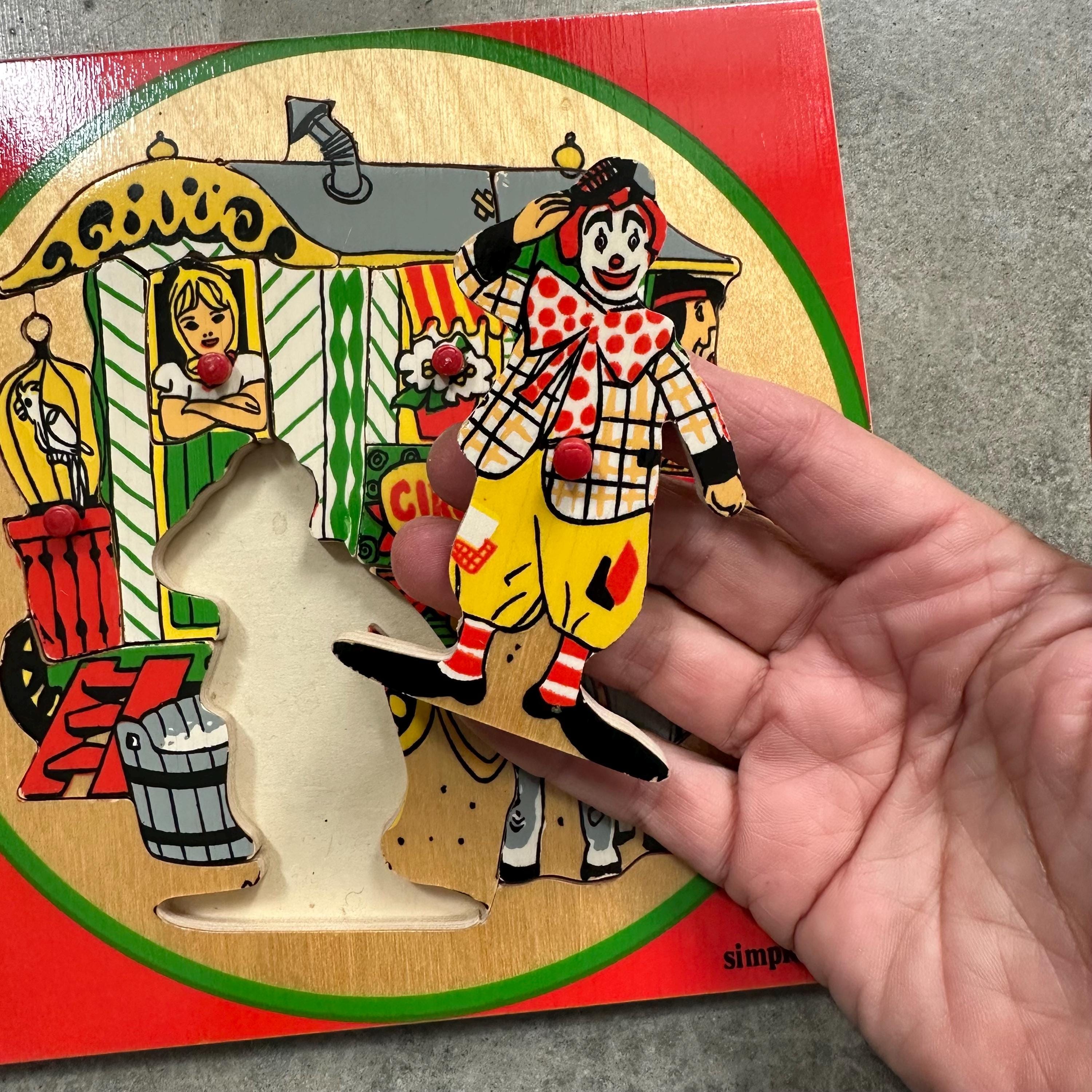 Simplex Holland Puzzel Hout Vintage Jaren 60 Circus Pipo - Etsy