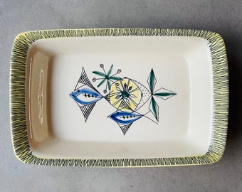 Set of Two Stavangerflint Bambus Flamingo Serving Dish in a Rare Norwegian Design by Inger Waage, Norway Vintage 50s Kitchen Ware - Canada